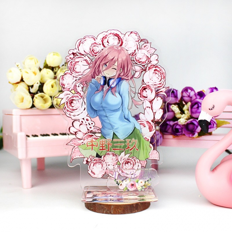 The Quintessential Quintuplets double plug Anime characters acrylic Standing Plates Keychain 16cm