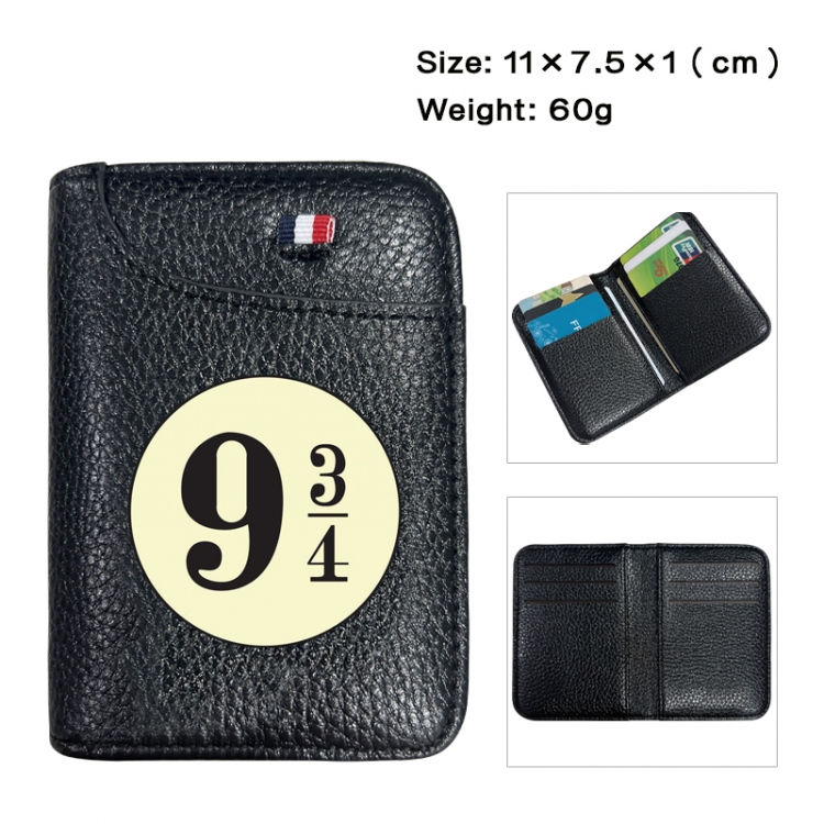 Harry Potter Anime PU Half Fold Wallet Card Bag 11X7.5X1cm 60G