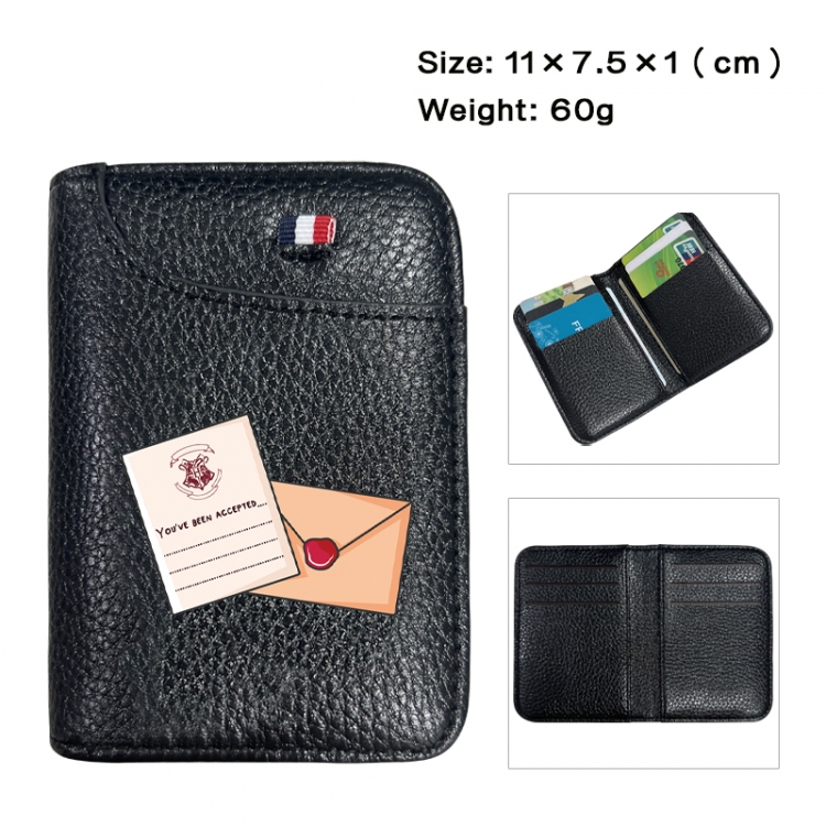 Harry Potter Anime PU Half Fold Wallet Card Bag 11X7.5X1cm 60G