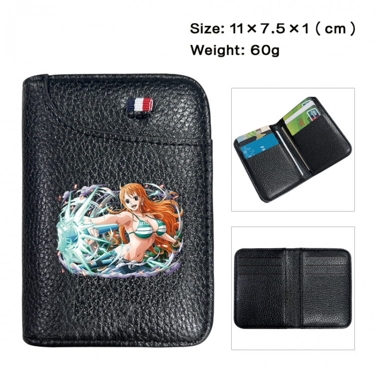 One Piece Anime PU Half Fold Wallet Card Bag 11X7.5X1cm 60G