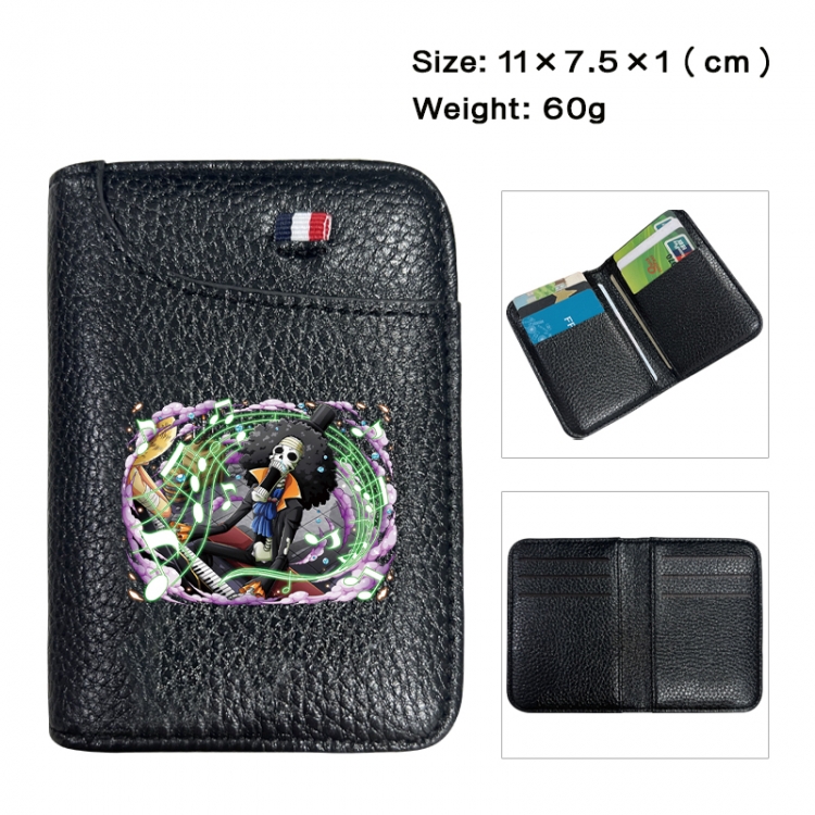 One Piece Anime PU Half Fold Wallet Card Bag 11X7.5X1cm 60G