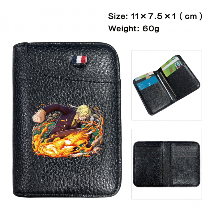 One Piece Anime PU Half Fold Wallet Card Bag 11X7.5X1cm 60G