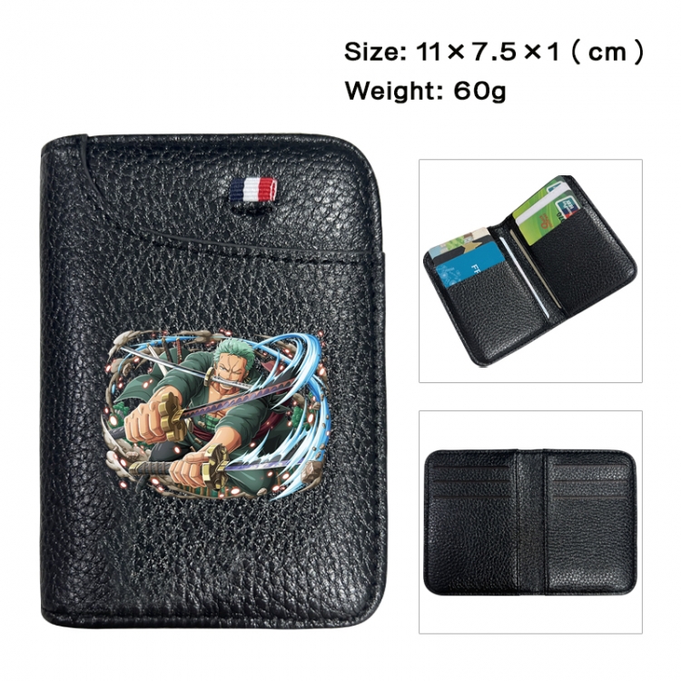 One Piece Anime PU Half Fold Wallet Card Bag 11X7.5X1cm 60G