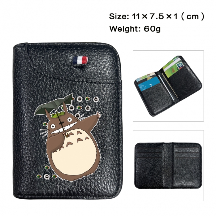 TOTORO Anime PU Half Fold Wallet Card Bag 11X7.5X1cm 60G