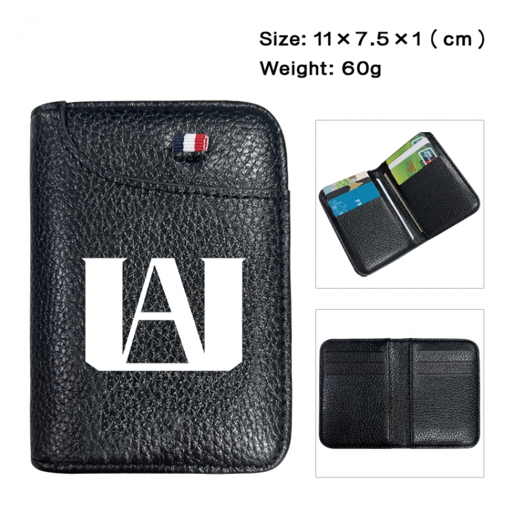 My Hero Academia Anime PU Half Fold Wallet Card Bag 11X7.5X1cm 60G