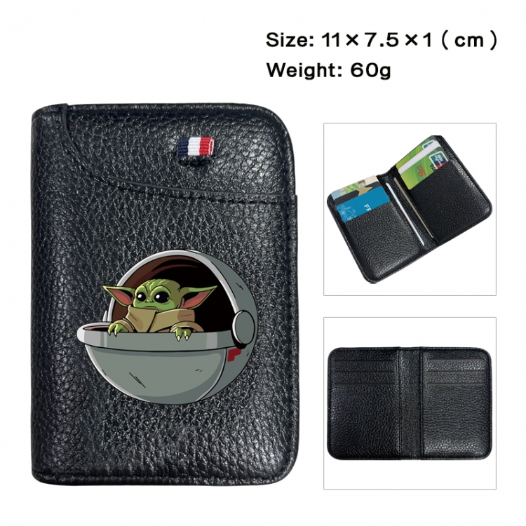 Star Wars Anime PU Half Fold Wallet Card Bag 11X7.5X1cm 60G