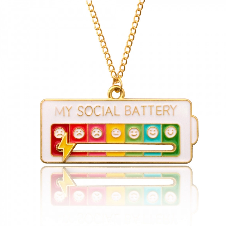 My Emotion Manager Metal necklace pendant OPP packaging price for 5 pcs