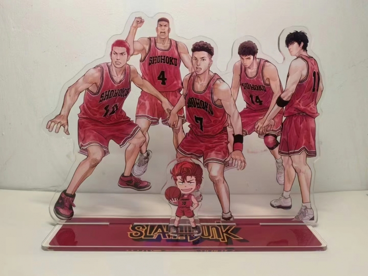 Slam Dunk  Anime Laser Acrylic Humanoid  keychain big Standing Plates 15.8cm