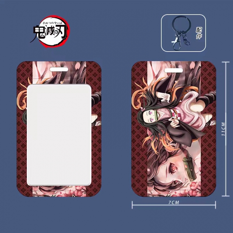 Demon Slayer Kimets Cartoon peripheral ID card sleeve Ferrule 11cm long 7cm wide price for 5 pcs