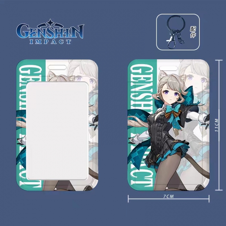 Genshin Impact Cartoon peripheral ID card sleeve Ferrule 11cm long 7cm wide price for 5 pcs