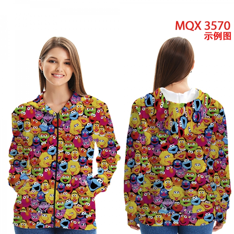 cartoon Anime Zip patch pocket sweatshirt jacket Hoodie from 2XS to 4XL MQX3570