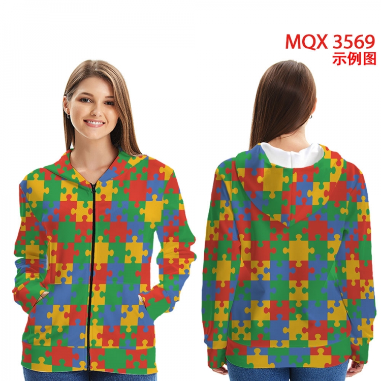 cartoon Anime Zip patch pocket sweatshirt jacket Hoodie from 2XS to 4XL MQX3569