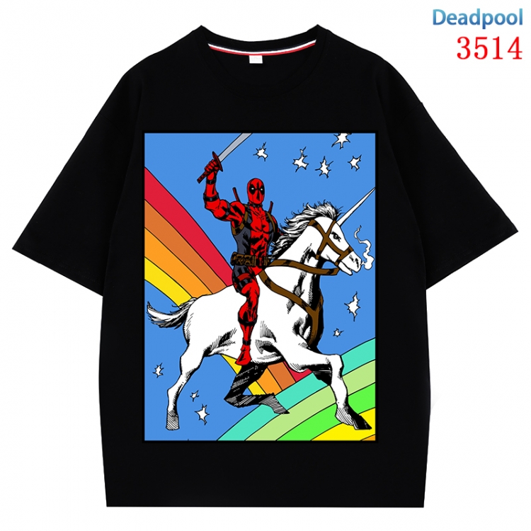 Deadpool Anime Cotton Short Sleeve T-shirt from S to 4XL  CMY-3514-2