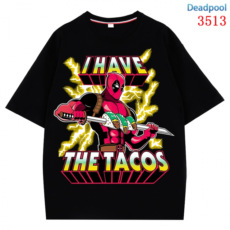 Deadpool Anime Cotton Short Sleeve T-shirt from S to 4XL CMY-3513-2