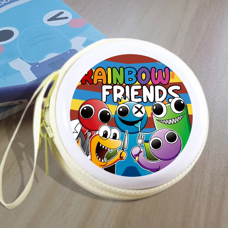 Rainbow Friend Animation peripheral Tinning zipper zero wallet key bag