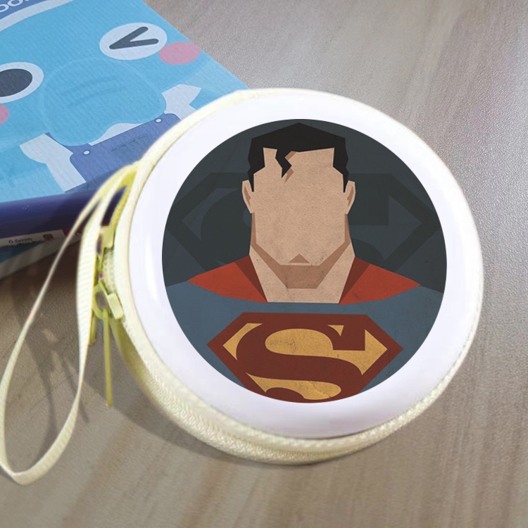 Superman Animation peripheral Tinning zipper zero wallet key bag