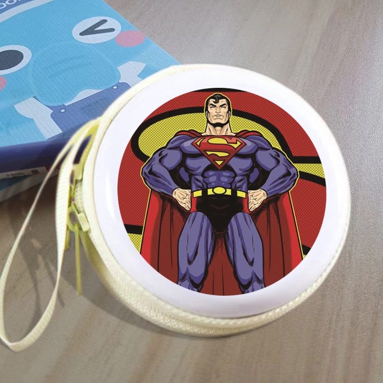 Superman Animation peripheral Tinning zipper zero wallet key bag