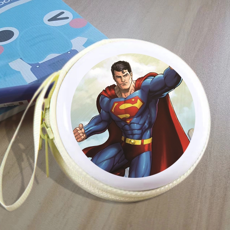 Superman Animation peripheral Tinning zipper zero wallet key bag