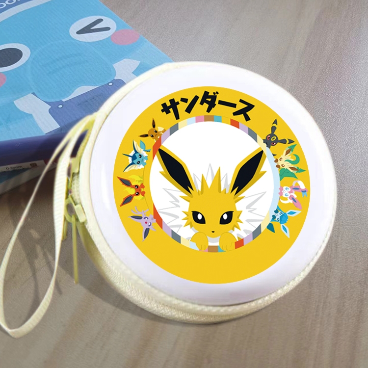 Pokemon Animation peripheral Tinning zipper zero wallet key bag