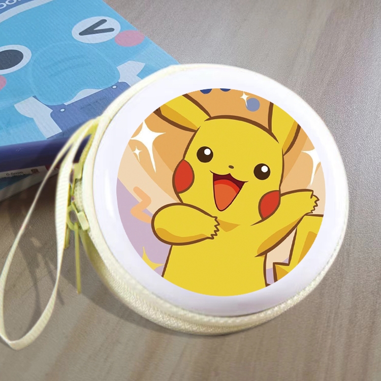 Pokemon Animation peripheral Tinning zipper zero wallet key bag