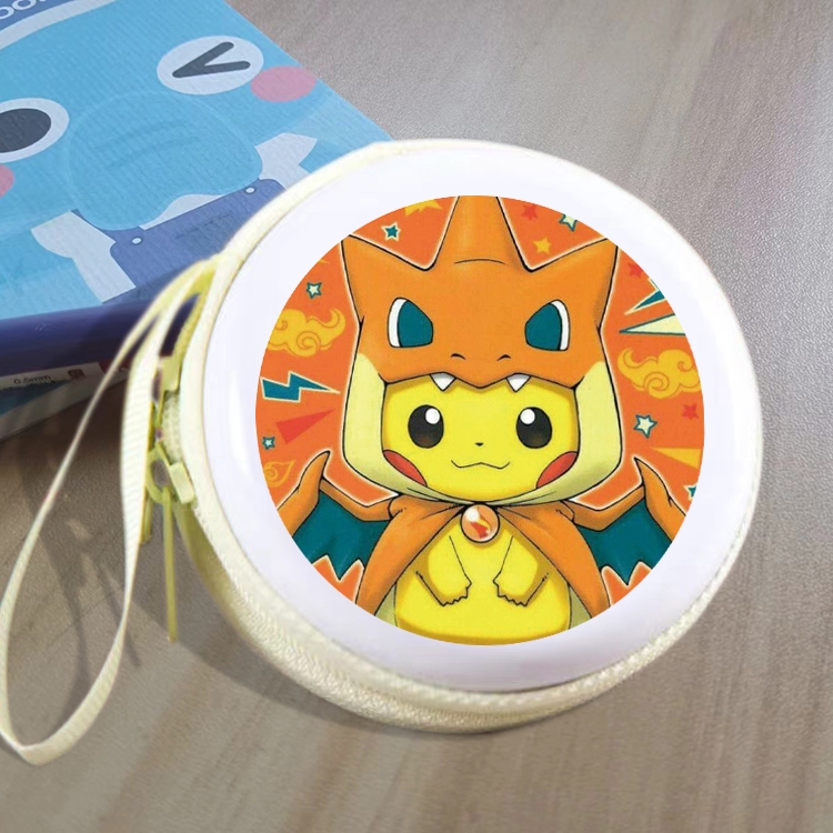 Pokemon Animation peripheral Tinning zipper zero wallet key bag