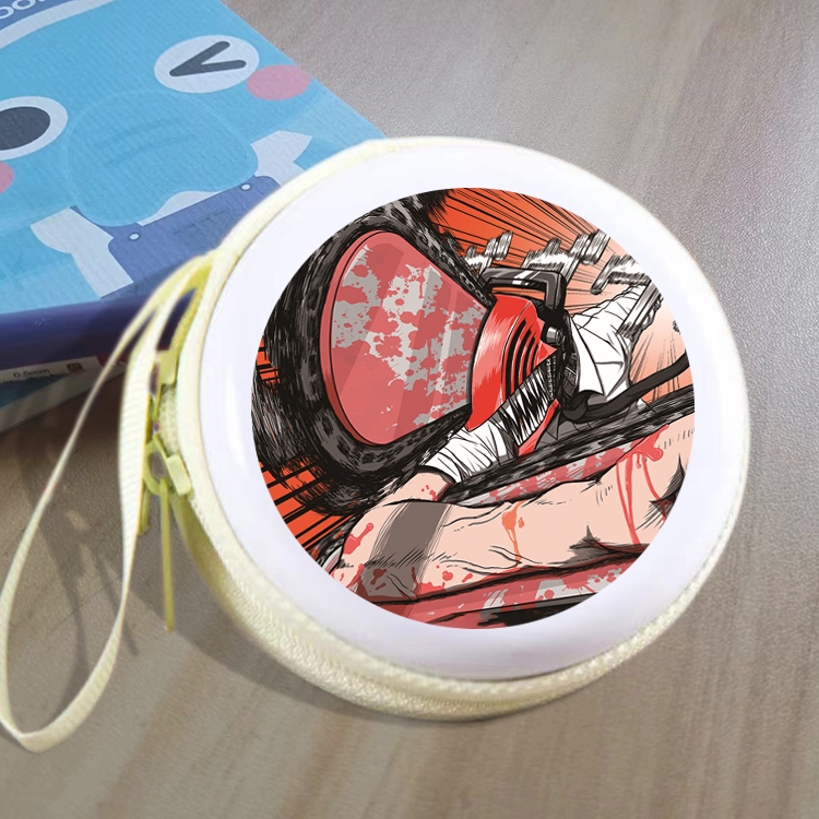 Chainsaw man Animation peripheral Tinning zipper zero wallet key bag