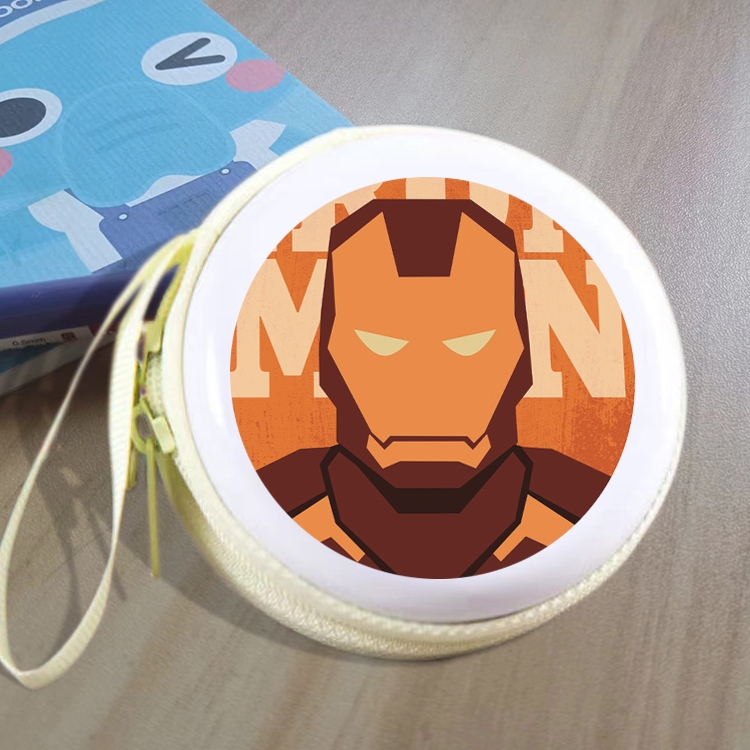 Iron Man Animation peripheral Tinning zipper zero wallet key bag