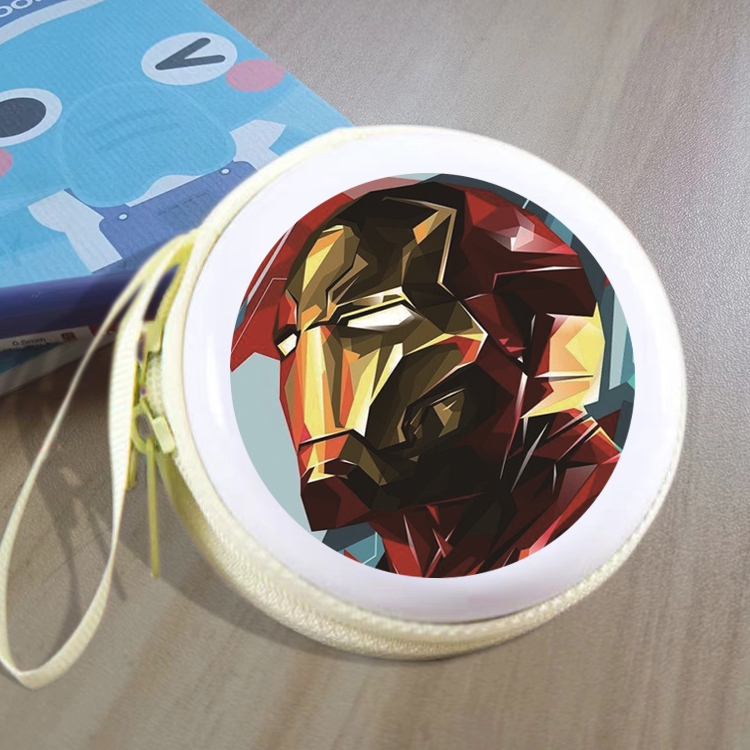 Iron Man Animation peripheral Tinning zipper zero wallet key bag