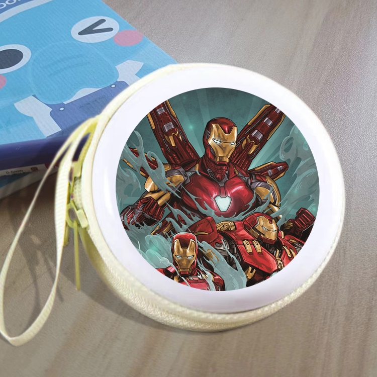 Iron Man Animation peripheral Tinning zipper zero wallet key bag