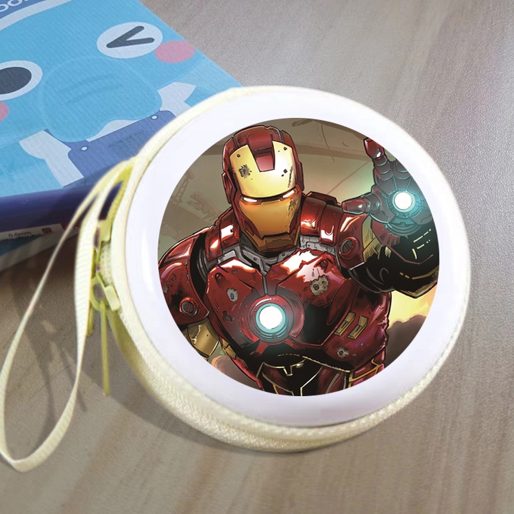 Iron Man Animation peripheral Tinning zipper zero wallet key bag