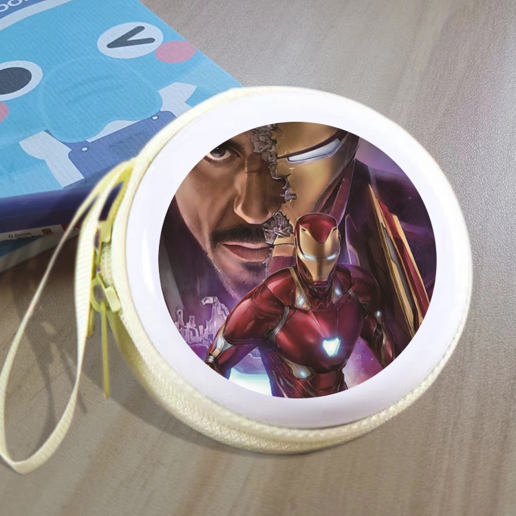 Iron Man Animation peripheral Tinning zipper zero wallet key bag