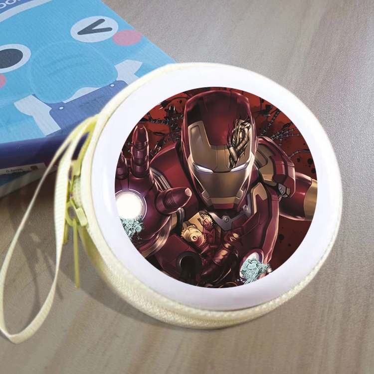 Iron Man Animation peripheral Tinning zipper zero wallet key bag