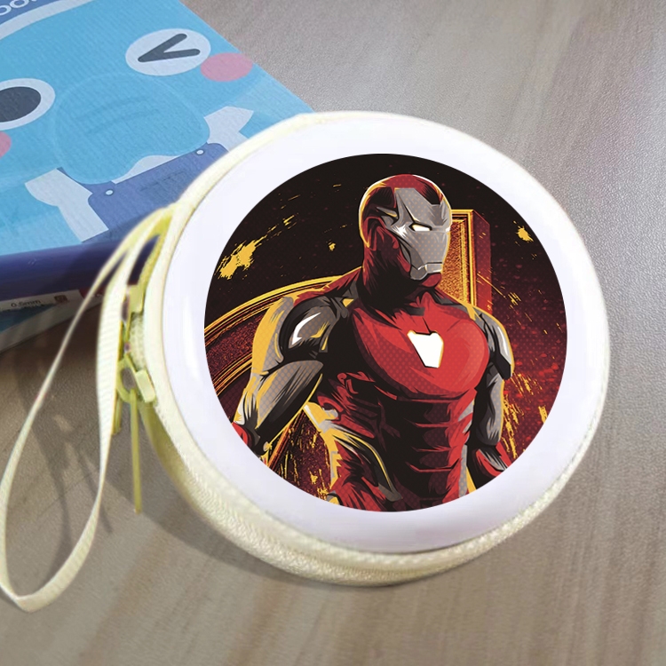 Iron Man Animation peripheral Tinning zipper zero wallet key bag