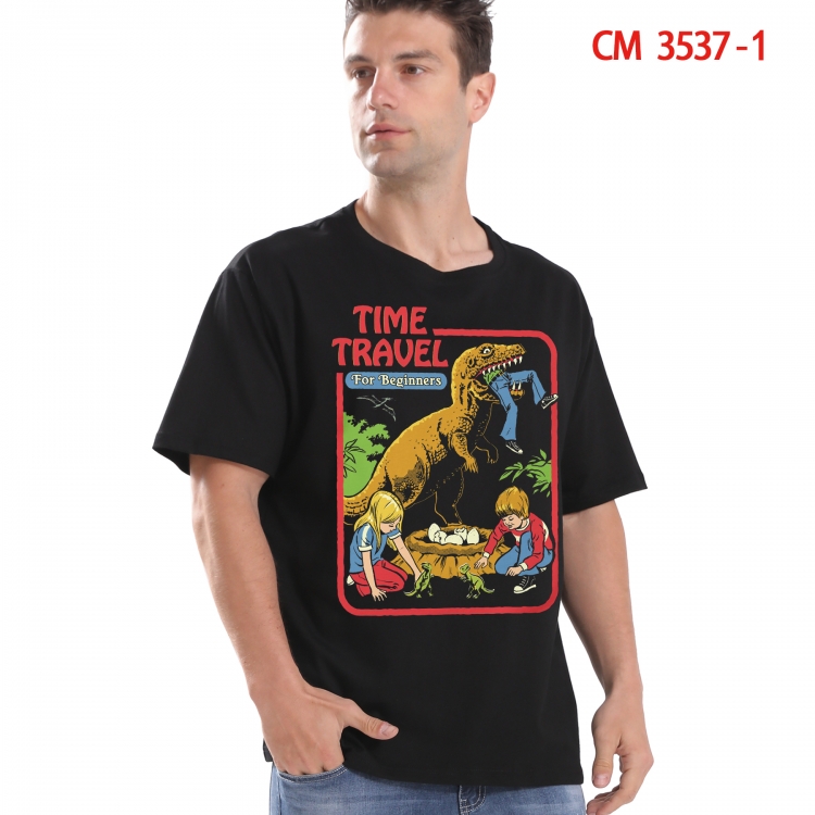 Evil illustration Printed short-sleeved cotton T-shirt from S to 4XL 3537-1