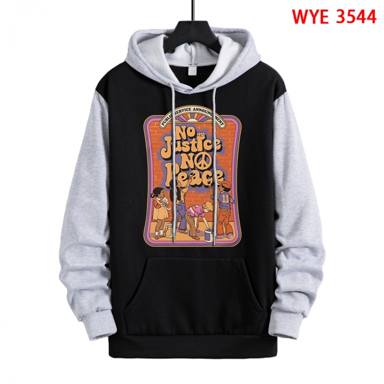 Evil illustration Direct spray process pure cotton patch pocket sweater from XS to 4XL  WYE-3544