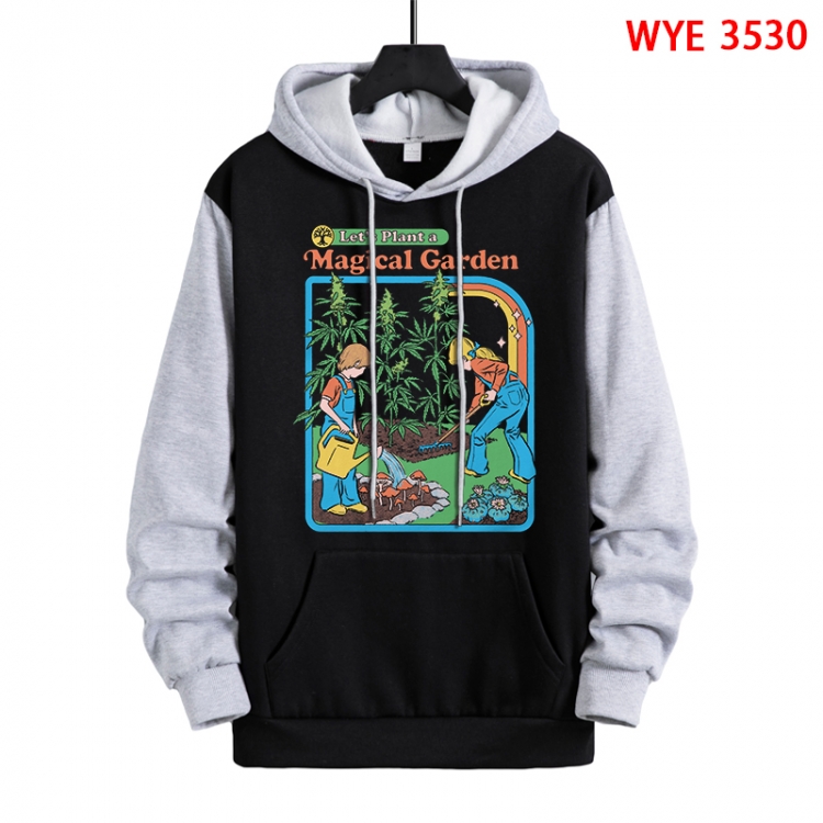 Evil illustration Direct spray process pure cotton patch pocket sweater from XS to 4XL  WYE-3530