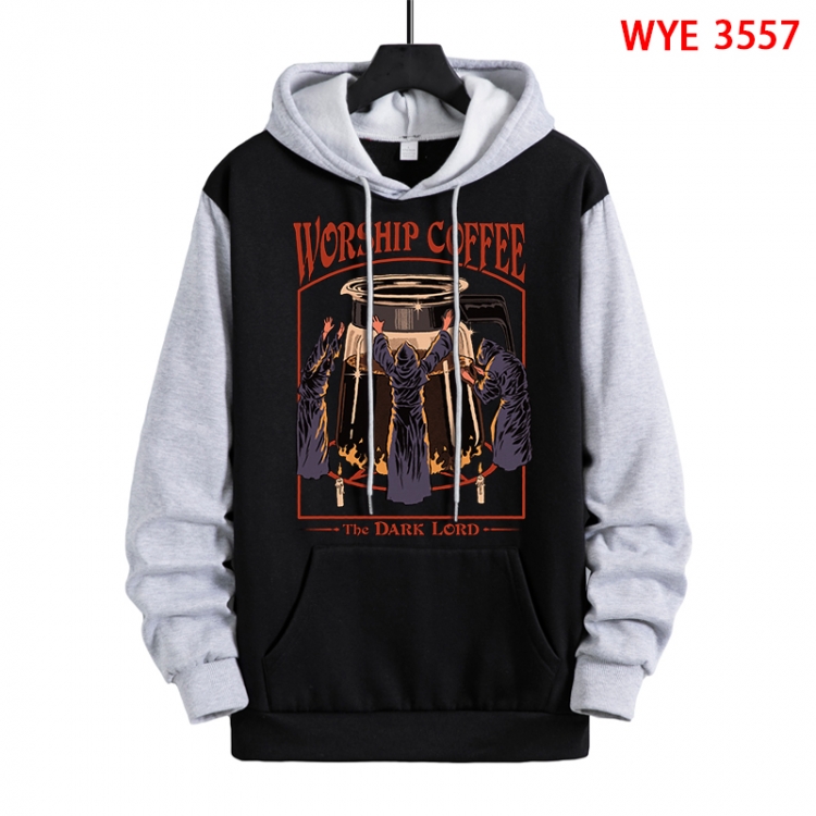 Evil illustration Direct spray process pure cotton patch pocket sweater from XS to 4XL  WYE-3557