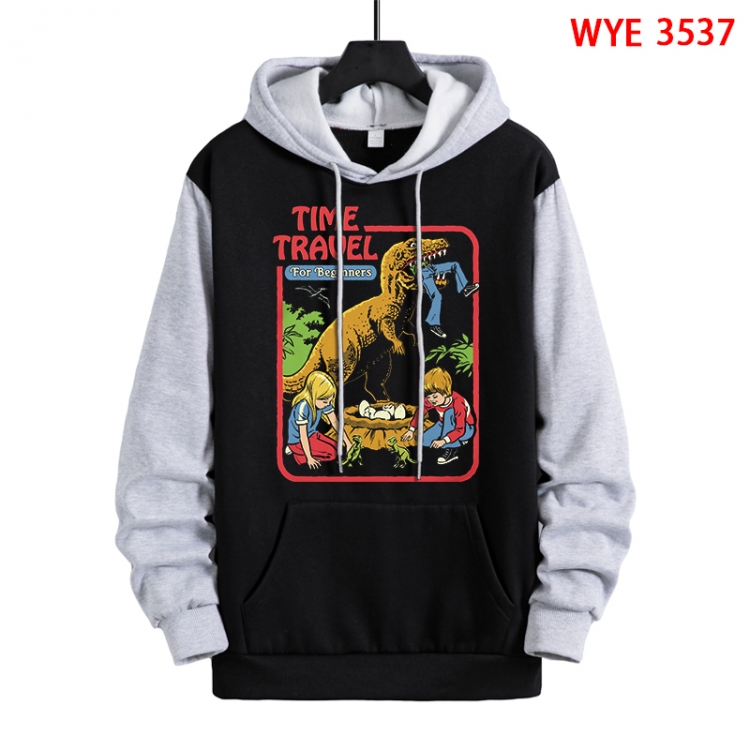 Evil illustration Direct spray process pure cotton patch pocket sweater from XS to 4XL  WYE-3537