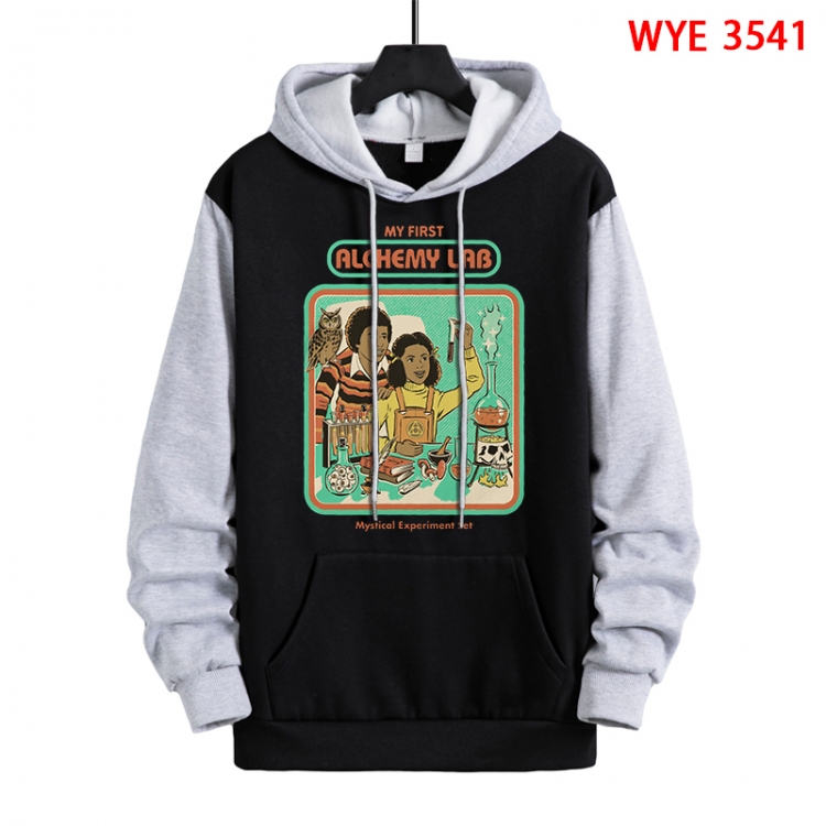 Evil illustration Direct spray process pure cotton patch pocket sweater from XS to 4XL WYE-3541