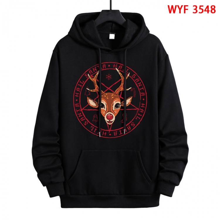 Evil illustration Direct spray process pure cotton patch pocket sweater from XS to 4XL WYF-3548