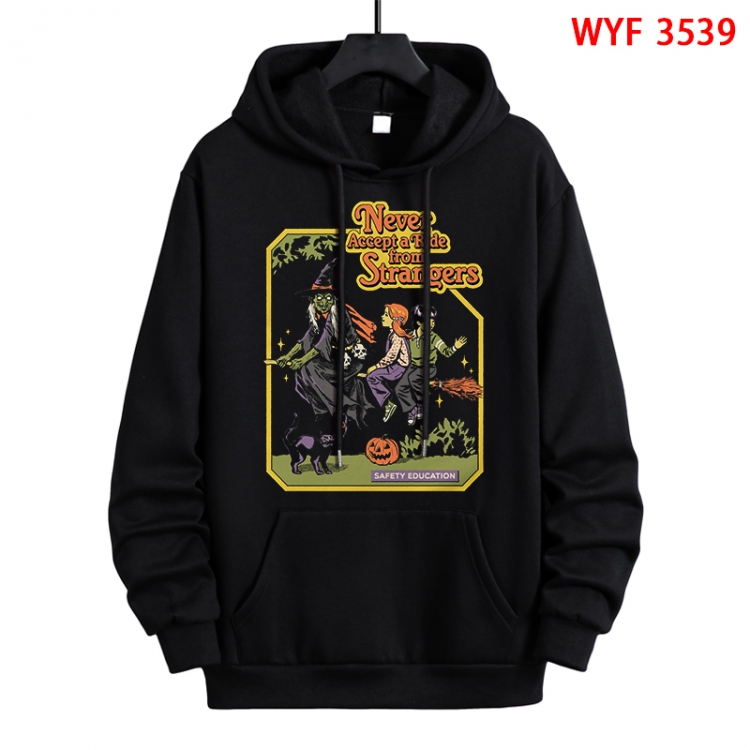 Evil illustration Direct spray process pure cotton patch pocket sweater from XS to 4XL WYF-3539