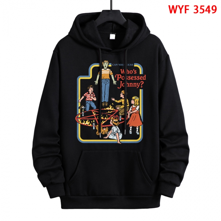 Evil illustration Direct spray process pure cotton patch pocket sweater from XS to 4XL WYF-3549