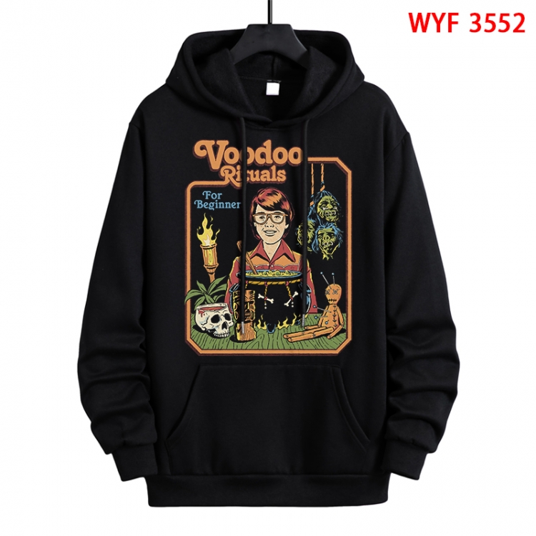 Evil illustration Direct spray process pure cotton patch pocket sweater from XS to 4XL WYF-3552