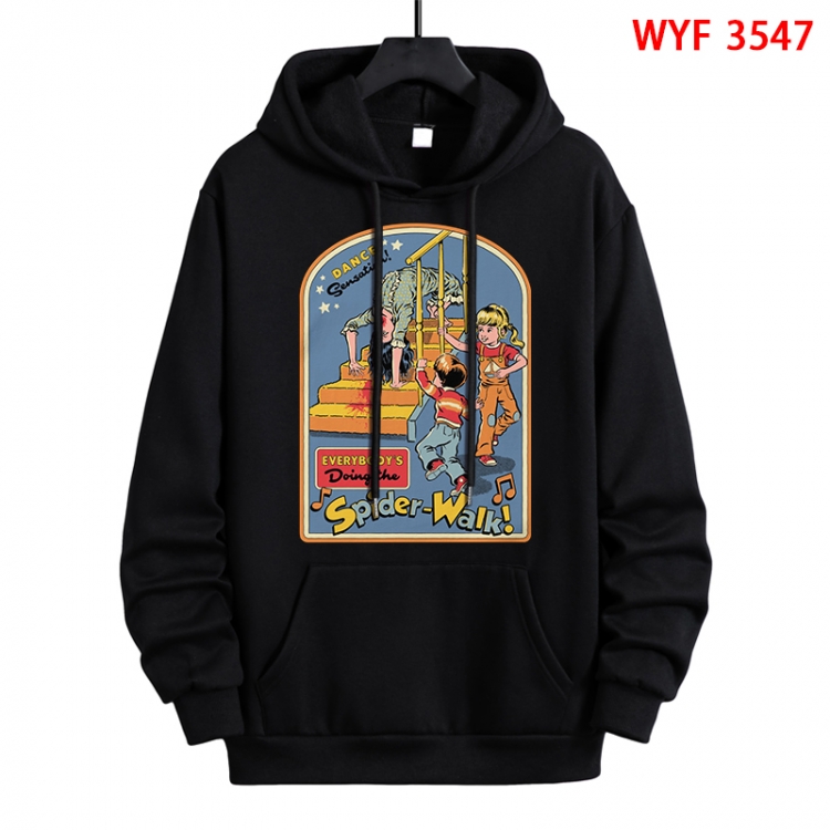 Evil illustration Direct spray process pure cotton patch pocket sweater from XS to 4XL WYF-3547