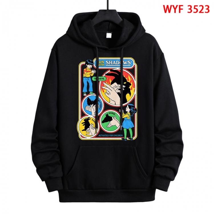 Evil illustration Direct spray process pure cotton patch pocket sweater from XS to 4XL WYF-3523