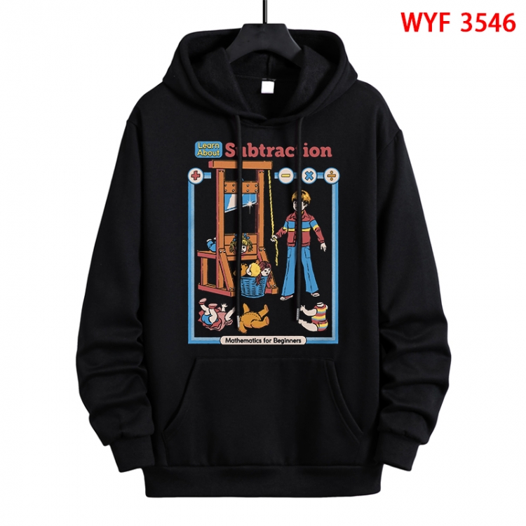 Evil illustration Direct spray process pure cotton patch pocket sweater from XS to 4XL WYF-3546