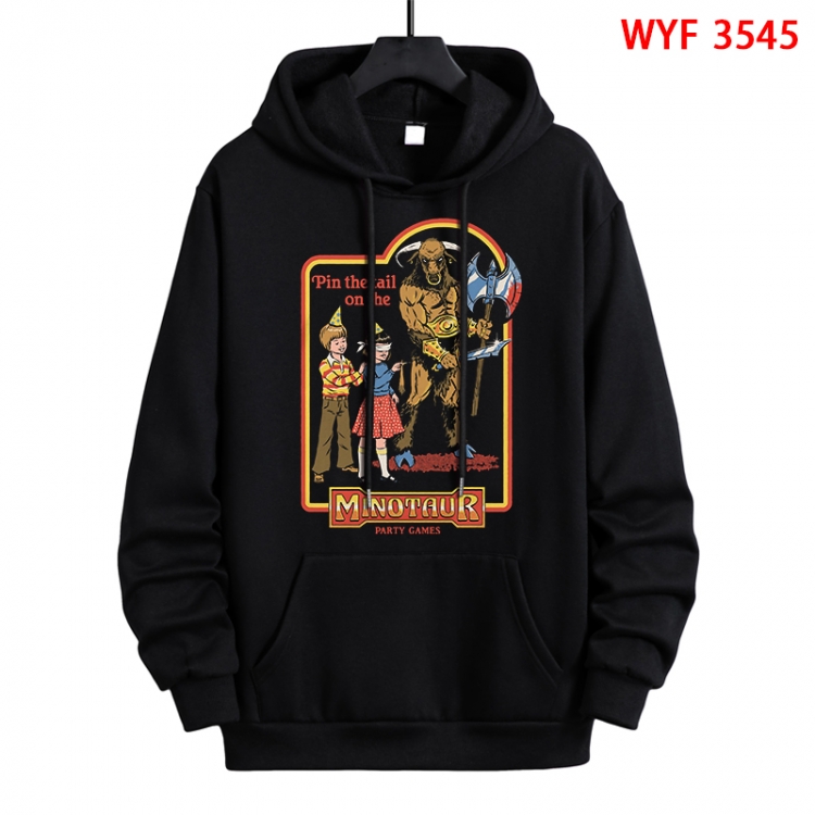 Evil illustration Direct spray process pure cotton patch pocket sweater from XS to 4XL WYF-3545