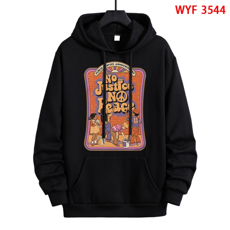 Evil illustration Direct spray process pure cotton patch pocket sweater from XS to 4XL WYF-3544