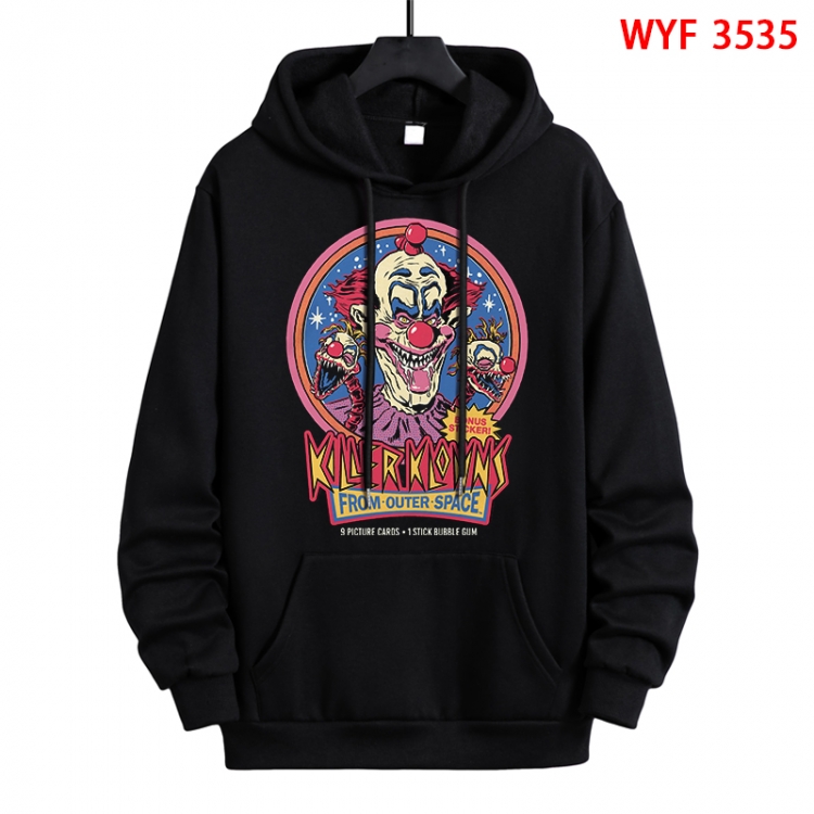Evil illustration Direct spray process pure cotton patch pocket sweater from XS to 4XL WYF-3535