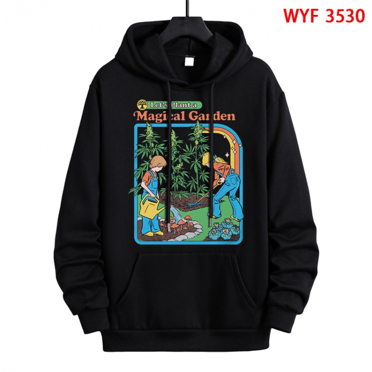 Evil illustration Direct spray process pure cotton patch pocket sweater from XS to 4XL WYF-3530